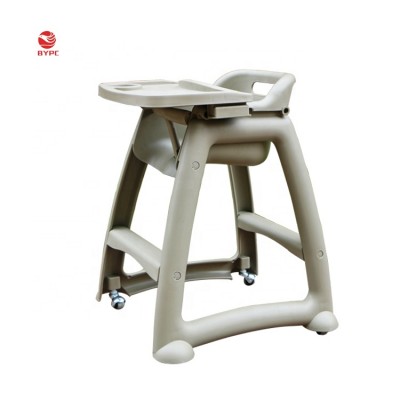 Commercial Restaurant Grey Stackable Sturdy Moving Baby High Chair